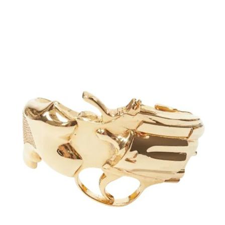 Saint Laurent Vintage Pre-owned Metal bracelets , Geel , Dames , Maat: ONE Size Vintage Sieraden