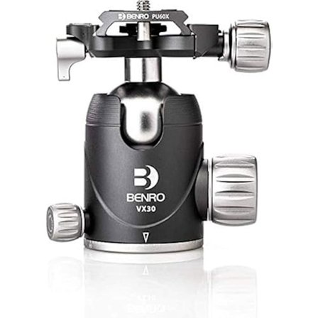 Platta för stativhuvud - BENRO - VX30 PU50X - Max belastning 30 kg - Aluminium - Dubbel panoramakulled