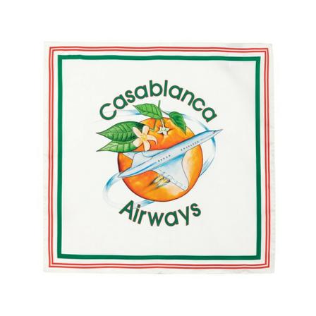 Casablanca, Silky Scarves Biały, unisex, Rozmiar: ONE Size