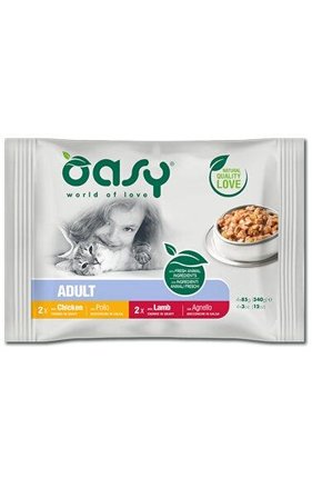 Oasy Bocconcini In Salsa Per Gatti Adulti Multipack Meat
