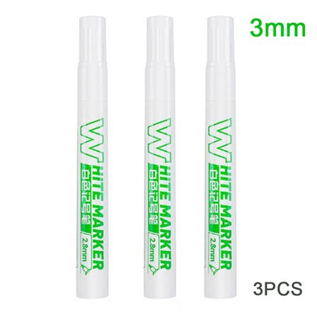 1/3 st 3 mm vit tuschfärg Olje vattentät