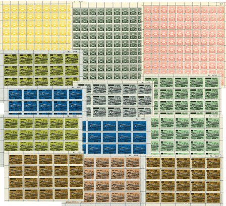 Danmark - Lokalbanemærker 13 forskellige ark