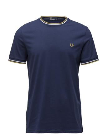 Twin Tipped T-Shirt T-shirts Short-sleeved Sininen Fred Perry