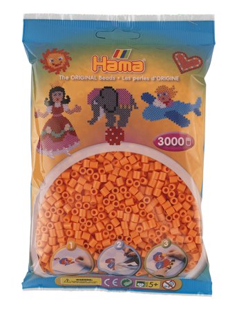 Hama Midi Beads 3000 Pcs. Apricot Patterned Hama