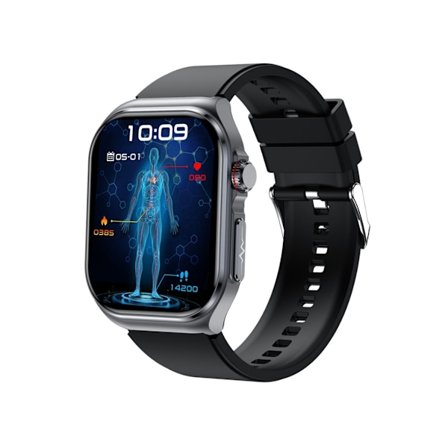 Smartwatch med EKG Bluetooth-samtal Kroppsfett Blodtryck Blodsocker Pulsmätning