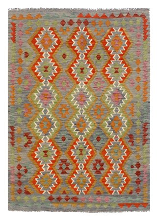 Tessuto A Mano Kilim Afghan Old Style Tappeto 148X200 Di Lana Piccolo