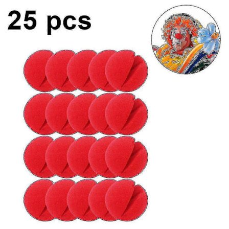 Clown-nenä Punaiset Nenät Vaahto Nenä 25-pakkaus Nenäsetti Punainen Nenä Päivälle
