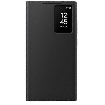 Kompatibel med S22 Ultra (Chipmodell) Plånboksfodral, Skyddsfodral med Smart Liten Skärmvisning, Fingerknackningskontroll, Slimmad Design - WELLNGS