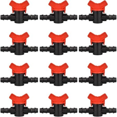 12 stk. Hagekran for slange, Slangevanningsventil 16 x 16 mm St