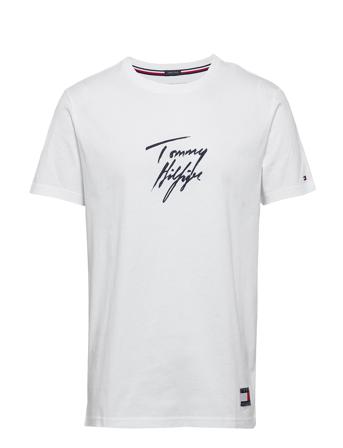 Cn Ss Tee Logo T-shirt Hvid Tommy Hilfiger