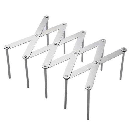 Pot Lid Holder Rack Sturdy Adjustable Stainless Steel Multifunctional Cutting Board Organizer Stand Steaming Rack for Kitchen