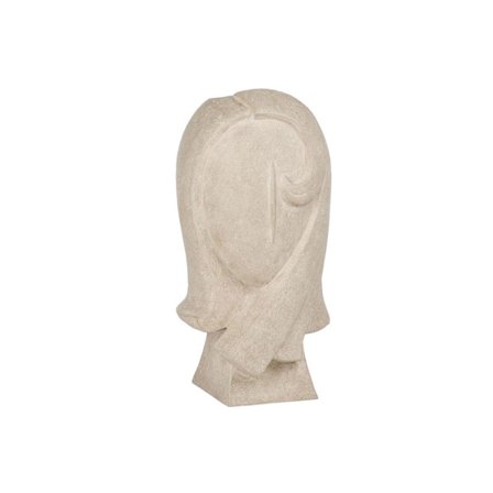 Harpiksvase 18,5x17,3x35cm Beige