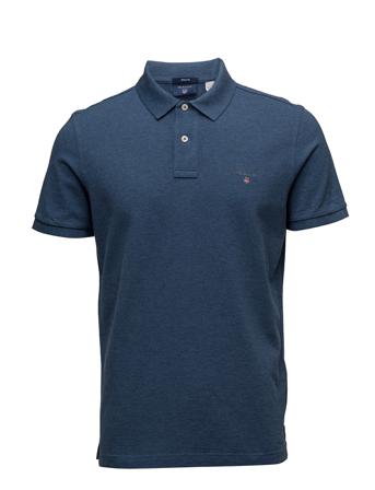 Original Pique Ss Rugger Polos Short-sleeved Sininen GANT