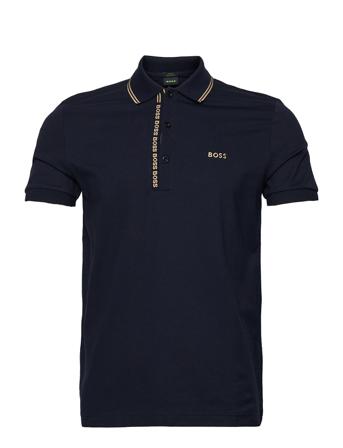 Paule 4 Polos Short-sleeved Svart BOSS