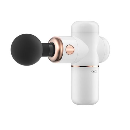 XO hierontapistooli 3000 mAh akulla ja 5 hierontapäällä - Valkoinen