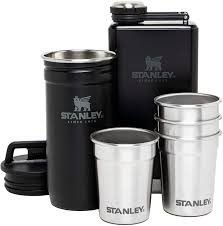 Stanley Adventure Shot + Flask Gift Set Matte Black