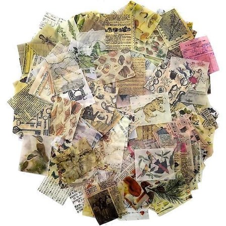 366 stk. Vintage Scrapbooking DIY Materiale Papir Dekoration