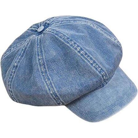 Newsboy Kasketter Dame Flade Kasketter Vintage Blød 8 Paneler Ottekantet Hat Cabbie Hat