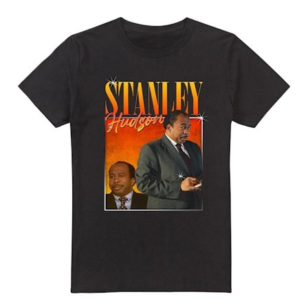 The Office Nostalgi Stanley T-Shirt för Män M Svart