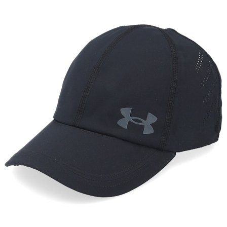Under Armour - Zwart unconstructed Cap - Women's Iso-chill Launch Black Dad Cap @ Hatstore