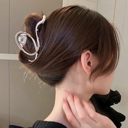 Hårklemmer, hårtilbehør til kvinder og piger, sølv