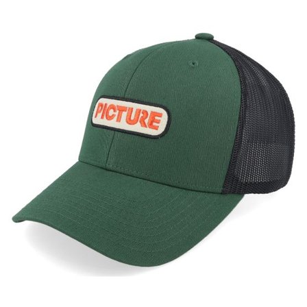 Picture - Grön trucker Keps - Byam Cap Dark Green/Black Trucker @ Hatstore