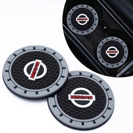 2 stk. Bilkoppholderbrikke, Koppholderinnlegg Kompatibel med Nissan Qashqai Versa Sentra Altima Rogue Murano Frontier Pathf