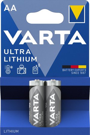VARTA 1x2 Professional Lithium Mignon AA LR 6