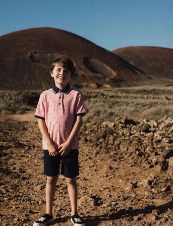 Boboli Satin Bermuda Shorts - Navy - 116