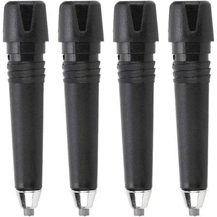 Alpenstock Stålspids, Vandrestavsspids, Trekkingstave Spids til Stokke og Stave 4mm Spidser, 4 Bærbare Udskiftningsspids til Alpenstock Stok, 