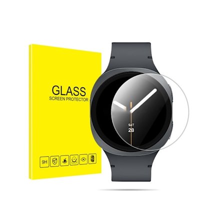 Skärmskydd kompatibelt med Samsung Watch 8 44mm Hög Aluminium Dubbelhärdat Anti-spion Inkl. Förpackning 2-pack