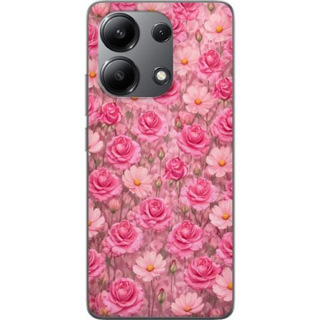 Kompatibel Mobilcover til Xiaomi Redmi Note 13 4G Petal Reverie Blush Rose