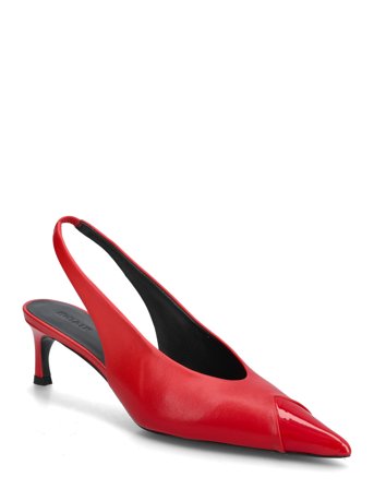 ROTATE Birger Christensen Leather Slingback Pump - Red - 40