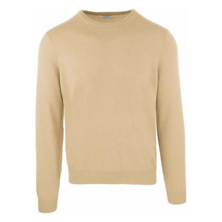 Malo, Malo Beige Wool Sweater Beige, Heren, Maat:L