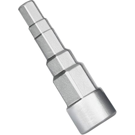 Universell stegnyckel för ventiler, sanitets- och radiatornyckel med invändig fyrkantshylsa 5 storlekar, 1/2, 3/8, 1-1/4, 3/4, 1/4"