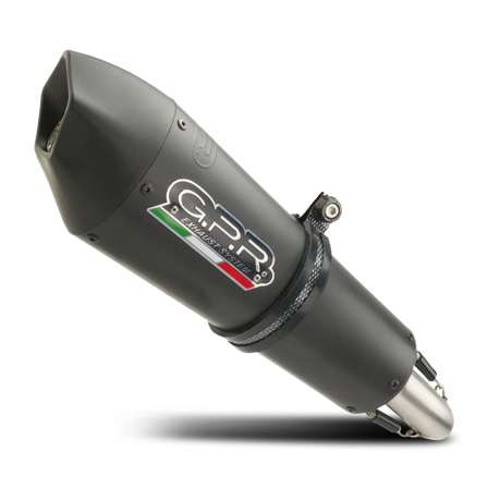 Slip-On G.P.R. Gp Evo4 Black Titanium Titanium Mattschwarz - BMW F 800 GT 2017-2019