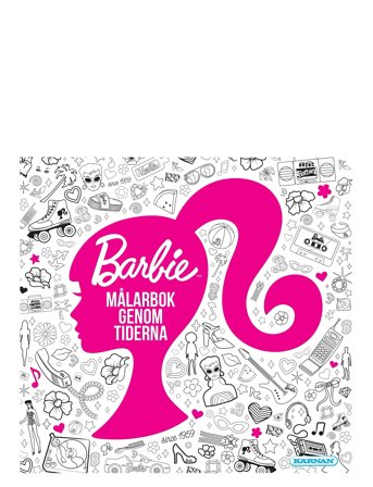 Kärnan Målarbok Barbie Genom Tiderna - Pink - ONE SIZE