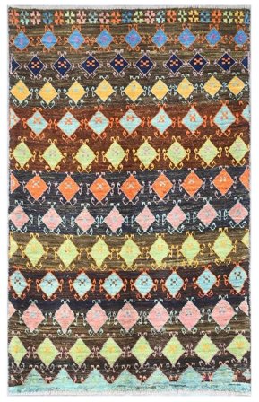 Hand Knotted Moroccan Berber - Afghanistan 115X183 Wool Rug Small