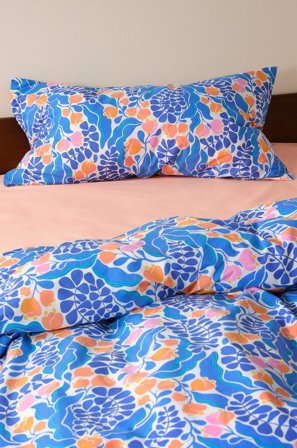 Jotex - Putetrekk 50x90 Cm Økologisk Blå - FLORIAN - Kjøp Putevar hos Jotex