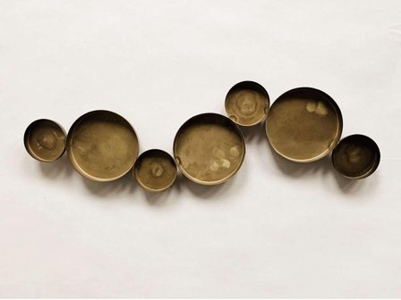 Trend Design Lysholder Kubbelys+Telys Gullfinish 54cm