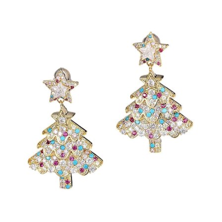 Julgransörhängen för Alla hjärtans dag-presenter till henne Examenspresent Födelsedag Stil A[HK]