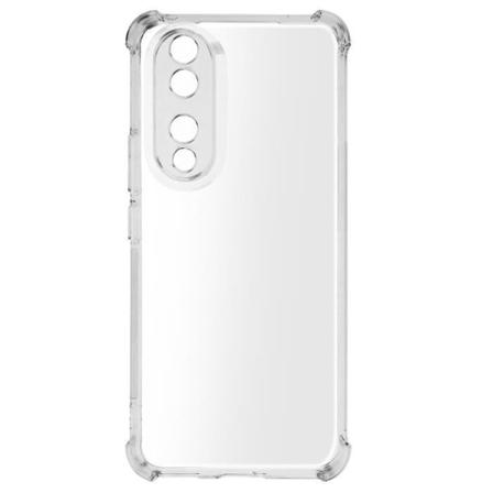 Stødsikker taske til Honor 90 silikoneforstærkede hjørner Imak Transparent Vit