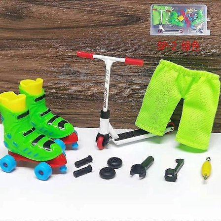Legering Finger Scooter med Mini Scooter Verktyg och Fingerbräda Skateboard Leksak