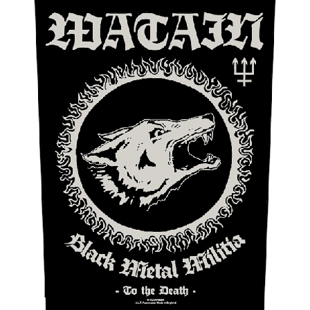 Watain Black Metal Militia Patch One Size Svart/Vit