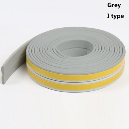 5 / 10m Tætningsliste Vindue Dør Skydelem GRÅ 10M I - omgående levering Grå Grey 10m-I