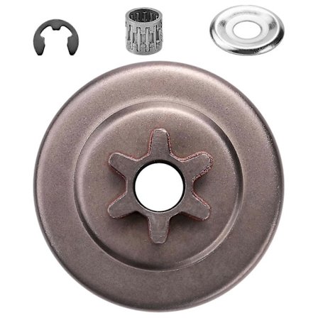 3/8 6T Koblings Tromle Tandhjulsskiver E-Clip Sæt Til STIHL Motorsav 017 018 021 023 025 MS170 MS180 MS210 MS230 MS250 1123