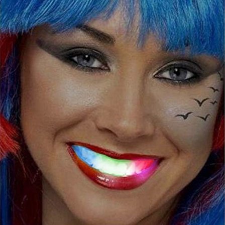 1 stk. flerfarvet LED-belyst protese