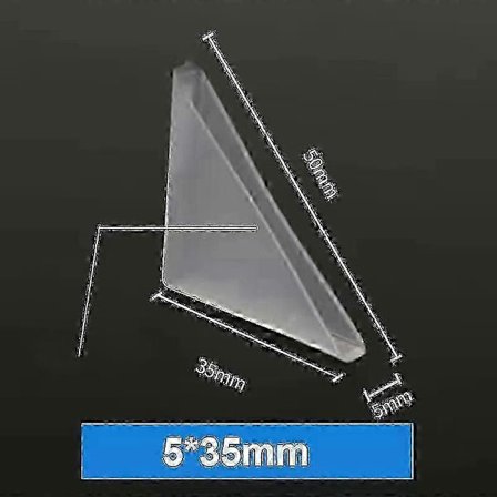 5 mm hjørnebeskyttere i plastik, sikkerhedshjørner til glas og spejle, beskyttelsespuder, hjørnebeskyttere mod stød (200 stk.)