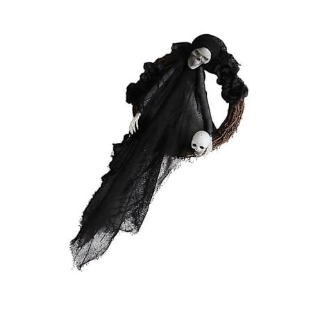 Halloween Dekorativ Krans 80x33cm Rund Rotting