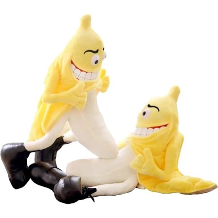 Banan fyldte dyr, sødt plys legetøj med blød talje puder plys fyldt legetøj puder med puder pyntet til jul